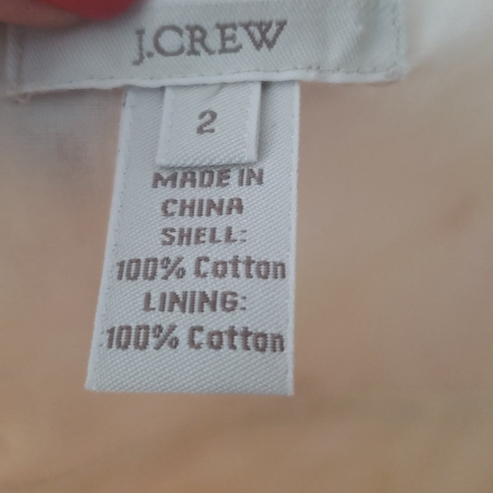 J crew strapless summer dress